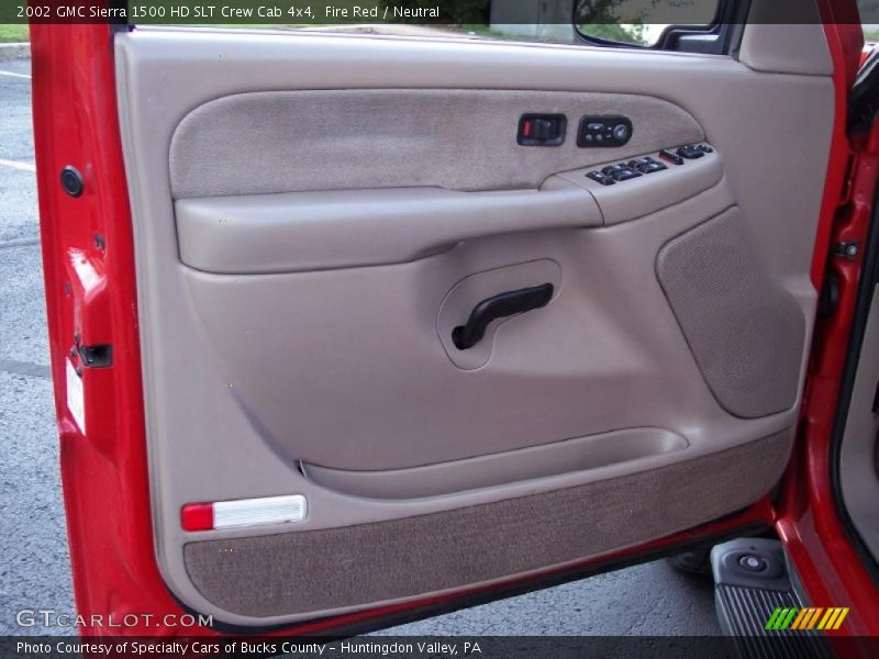 Fire Red / Neutral 2002 GMC Sierra 1500 HD SLT Crew Cab 4x4