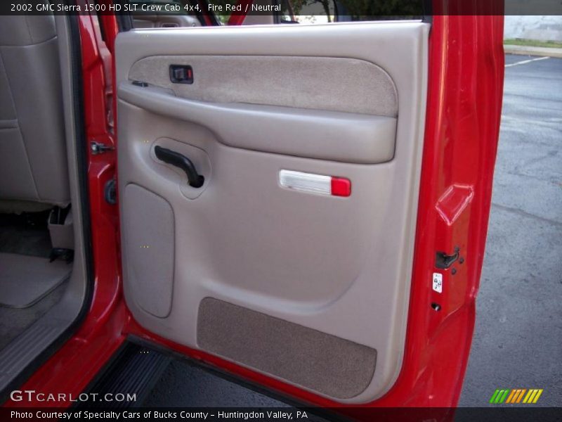 Fire Red / Neutral 2002 GMC Sierra 1500 HD SLT Crew Cab 4x4