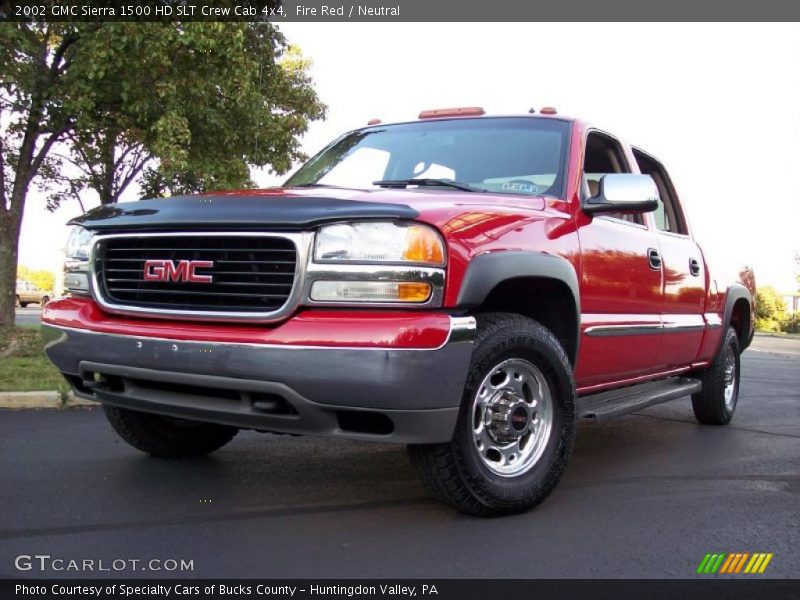 Fire Red / Neutral 2002 GMC Sierra 1500 HD SLT Crew Cab 4x4