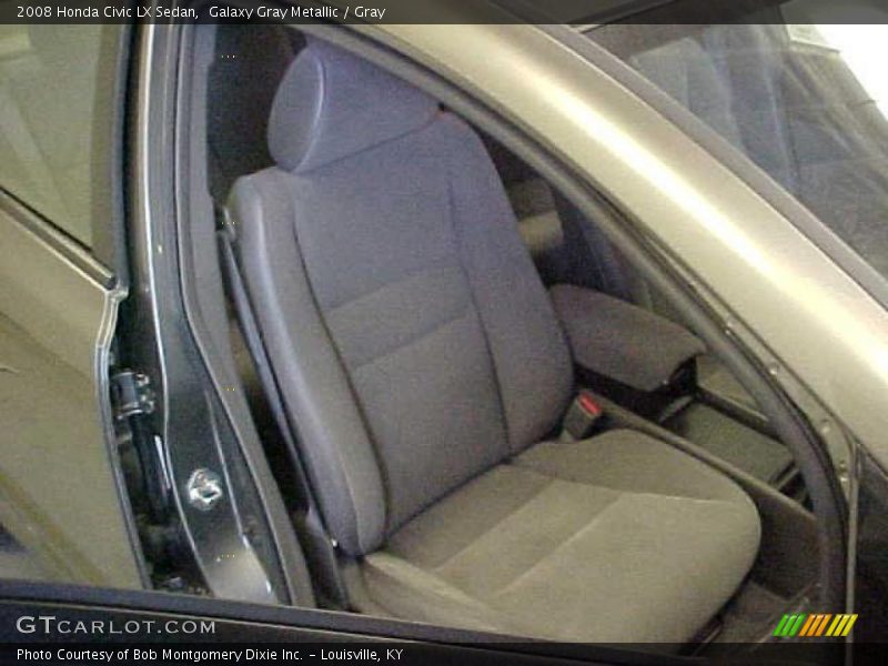 Galaxy Gray Metallic / Gray 2008 Honda Civic LX Sedan