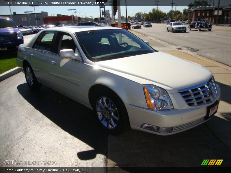 White Diamond Tri-coat / Ebony 2010 Cadillac DTS Luxury