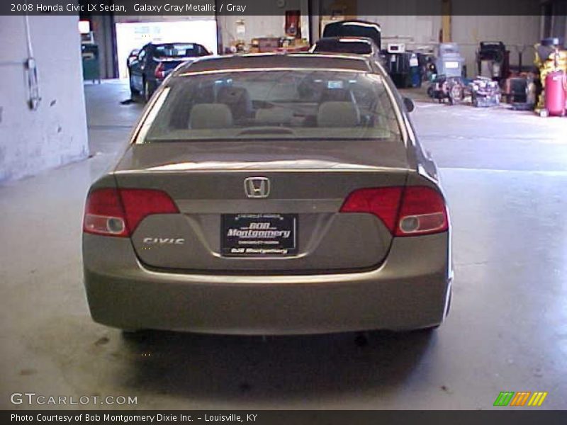 Galaxy Gray Metallic / Gray 2008 Honda Civic LX Sedan