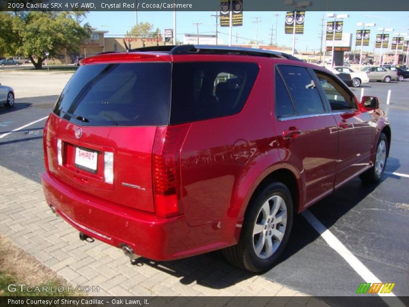Crystal Red / Cocoa/Cashmere 2009 Cadillac SRX 4 V6 AWD