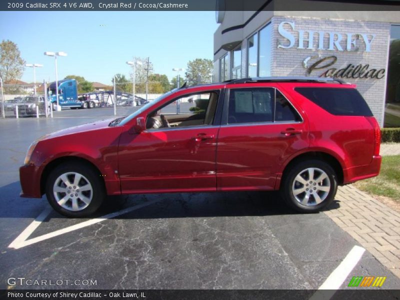 Crystal Red / Cocoa/Cashmere 2009 Cadillac SRX 4 V6 AWD