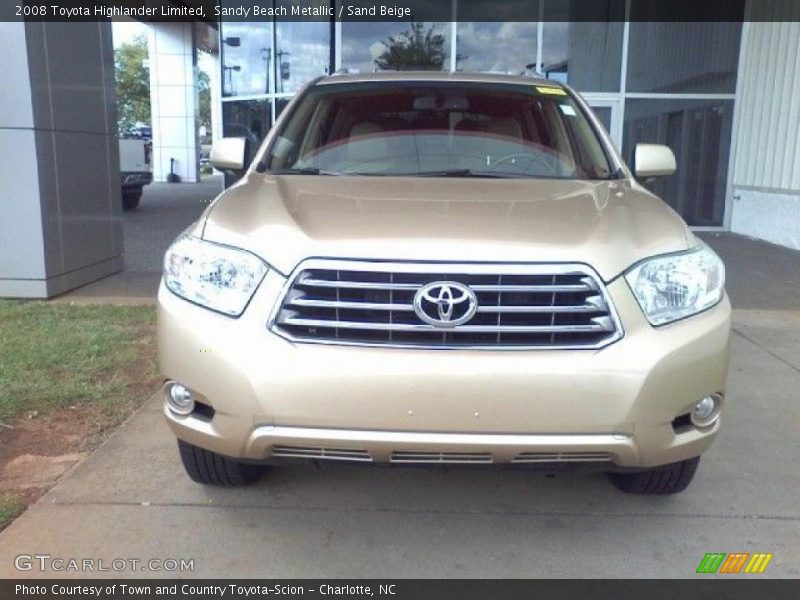 Sandy Beach Metallic / Sand Beige 2008 Toyota Highlander Limited