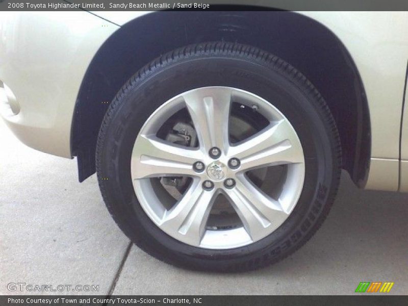 Sandy Beach Metallic / Sand Beige 2008 Toyota Highlander Limited