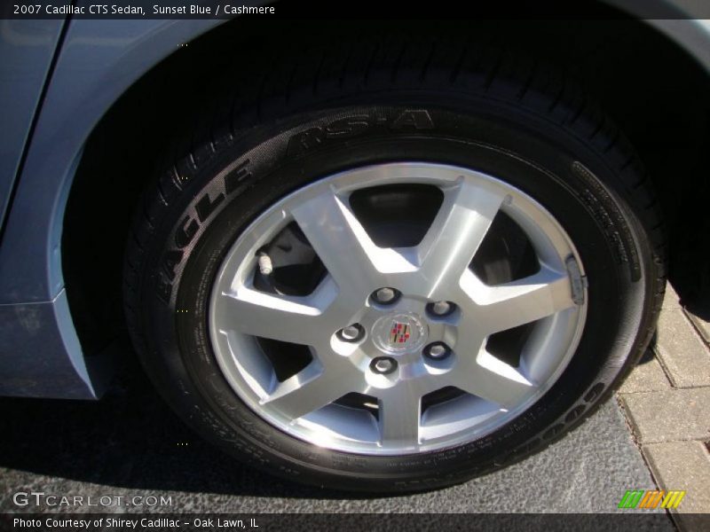 Sunset Blue / Cashmere 2007 Cadillac CTS Sedan