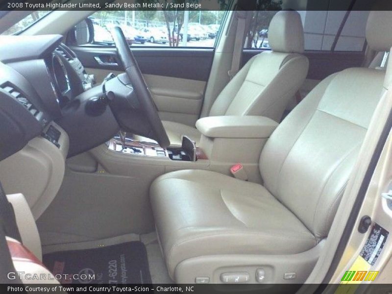 Sandy Beach Metallic / Sand Beige 2008 Toyota Highlander Limited