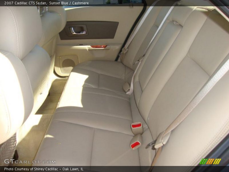 Sunset Blue / Cashmere 2007 Cadillac CTS Sedan