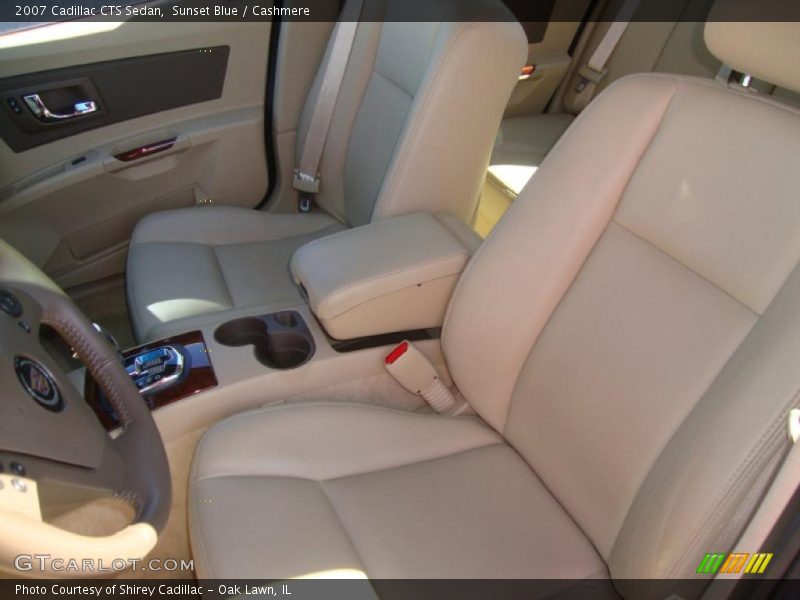Sunset Blue / Cashmere 2007 Cadillac CTS Sedan