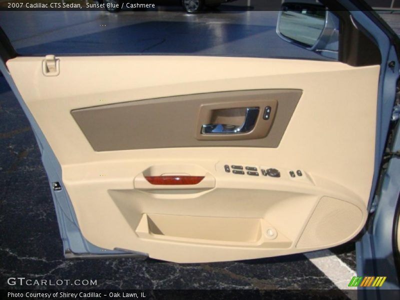 Sunset Blue / Cashmere 2007 Cadillac CTS Sedan