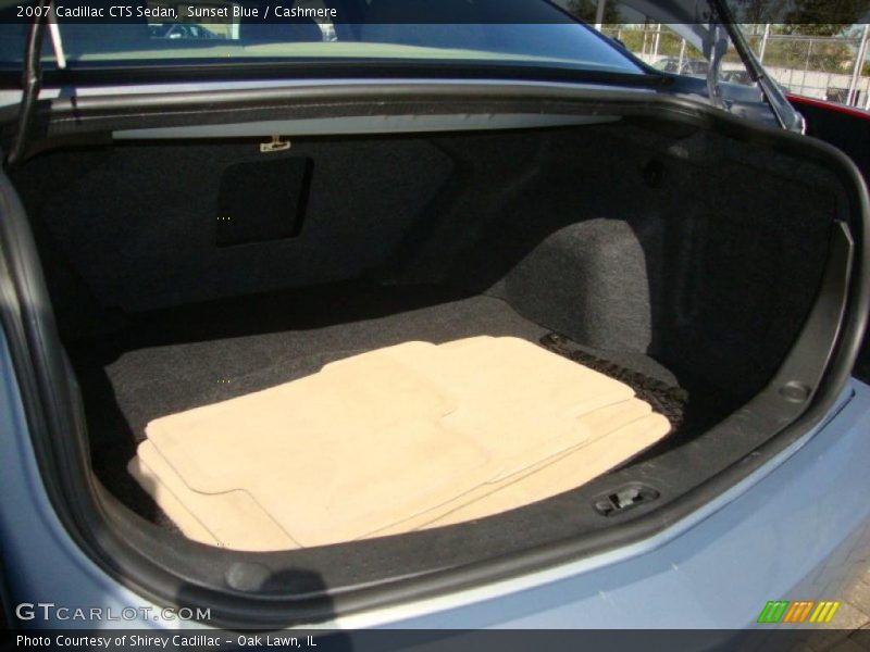 Sunset Blue / Cashmere 2007 Cadillac CTS Sedan