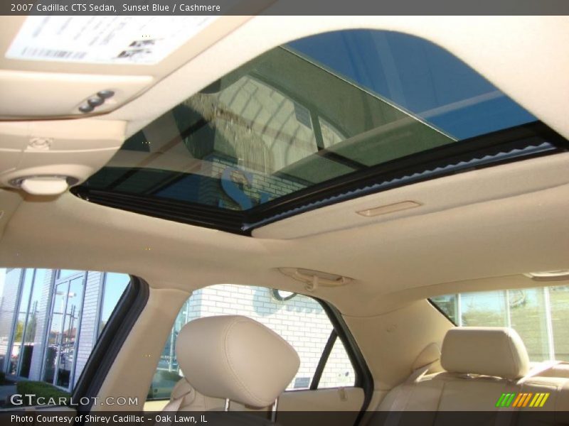 Sunset Blue / Cashmere 2007 Cadillac CTS Sedan