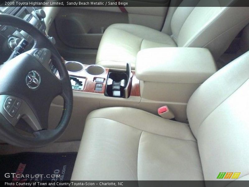 Sandy Beach Metallic / Sand Beige 2008 Toyota Highlander Limited