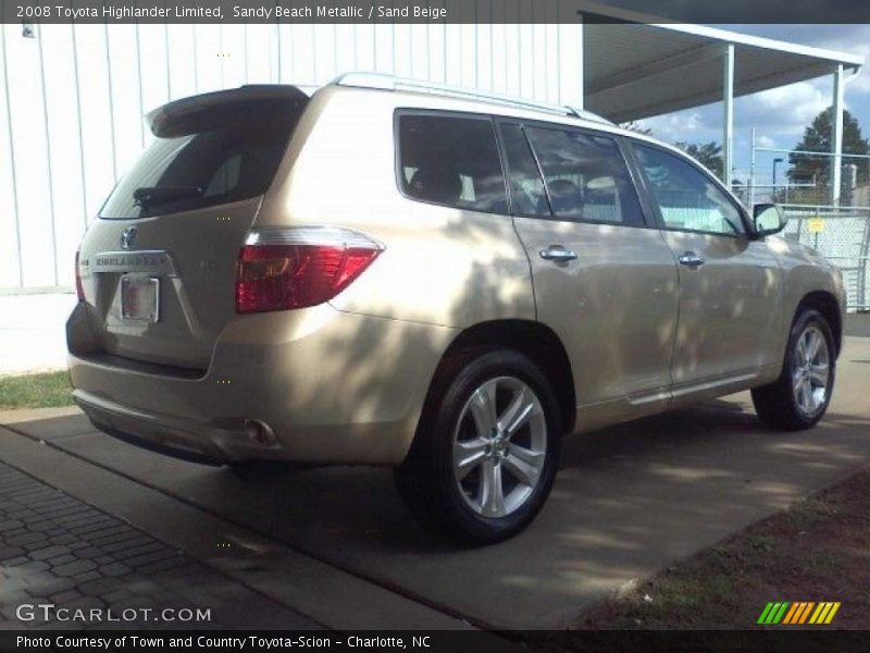 Sandy Beach Metallic / Sand Beige 2008 Toyota Highlander Limited