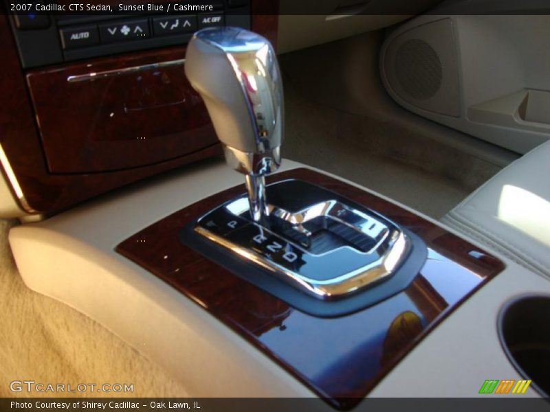 Sunset Blue / Cashmere 2007 Cadillac CTS Sedan