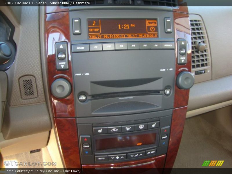 Sunset Blue / Cashmere 2007 Cadillac CTS Sedan