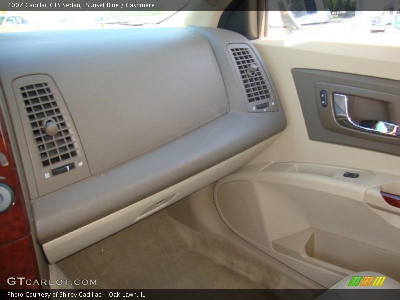 Sunset Blue / Cashmere 2007 Cadillac CTS Sedan