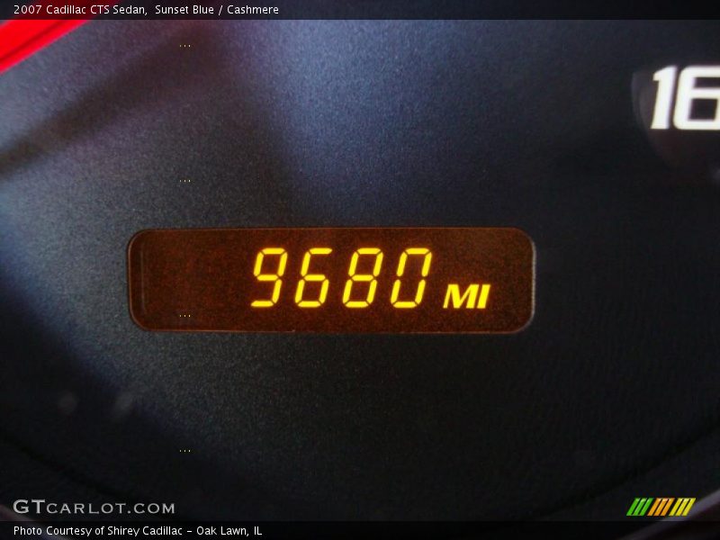 Sunset Blue / Cashmere 2007 Cadillac CTS Sedan