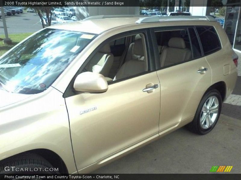 Sandy Beach Metallic / Sand Beige 2008 Toyota Highlander Limited