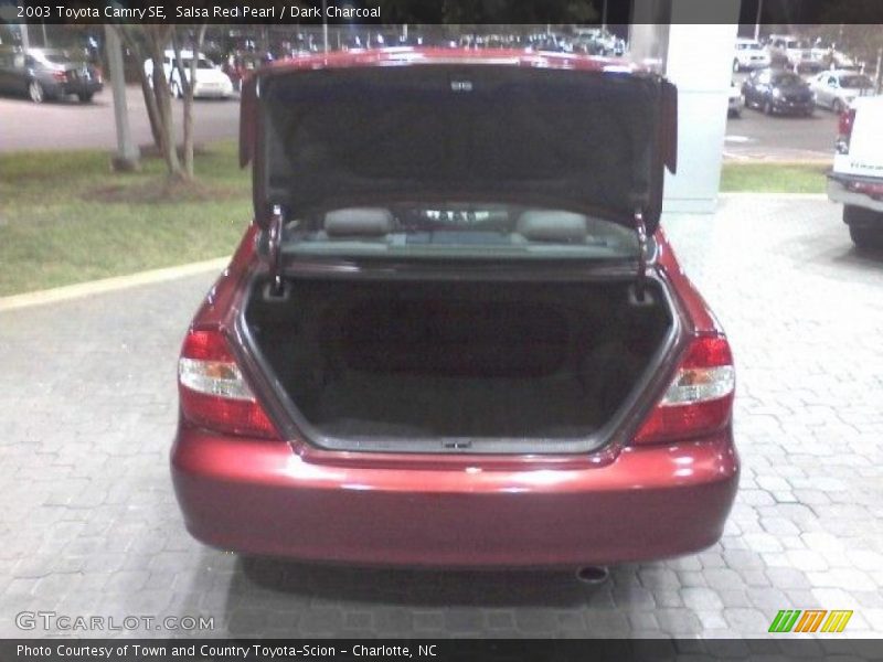 Salsa Red Pearl / Dark Charcoal 2003 Toyota Camry SE
