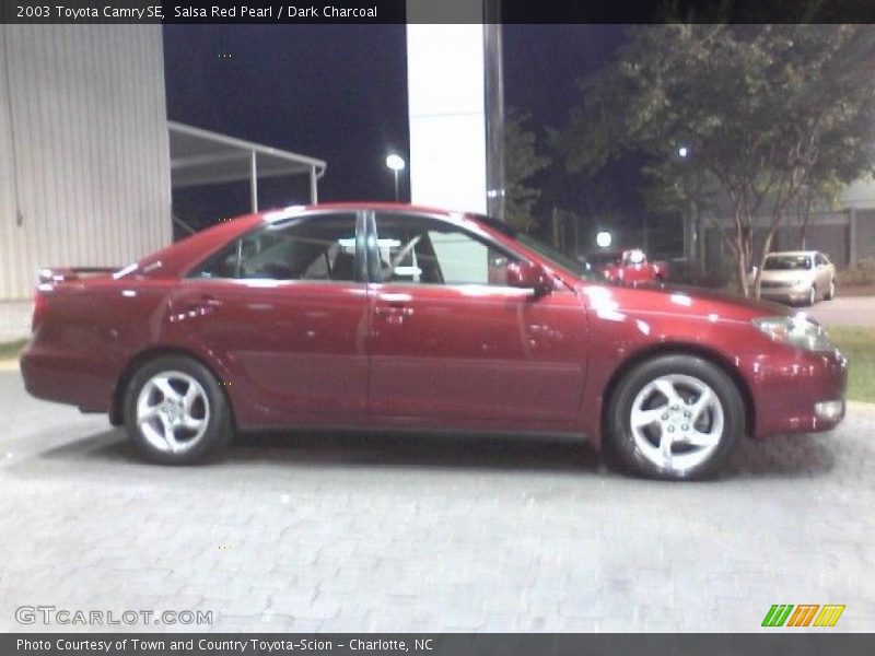 Salsa Red Pearl / Dark Charcoal 2003 Toyota Camry SE