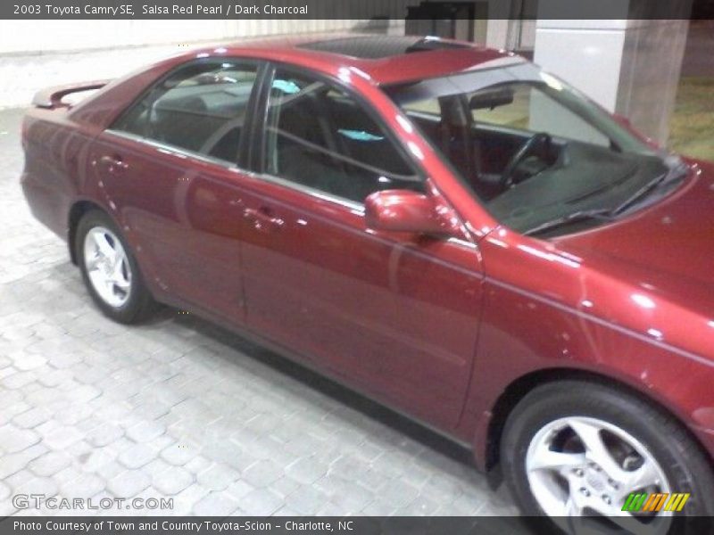Salsa Red Pearl / Dark Charcoal 2003 Toyota Camry SE