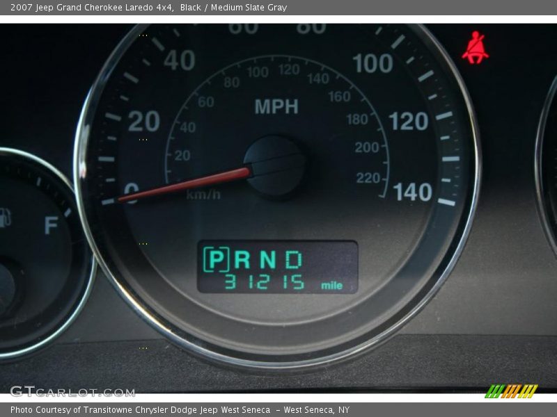 Black / Medium Slate Gray 2007 Jeep Grand Cherokee Laredo 4x4