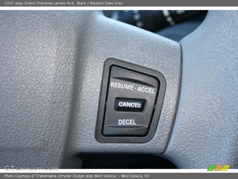 Black / Medium Slate Gray 2007 Jeep Grand Cherokee Laredo 4x4