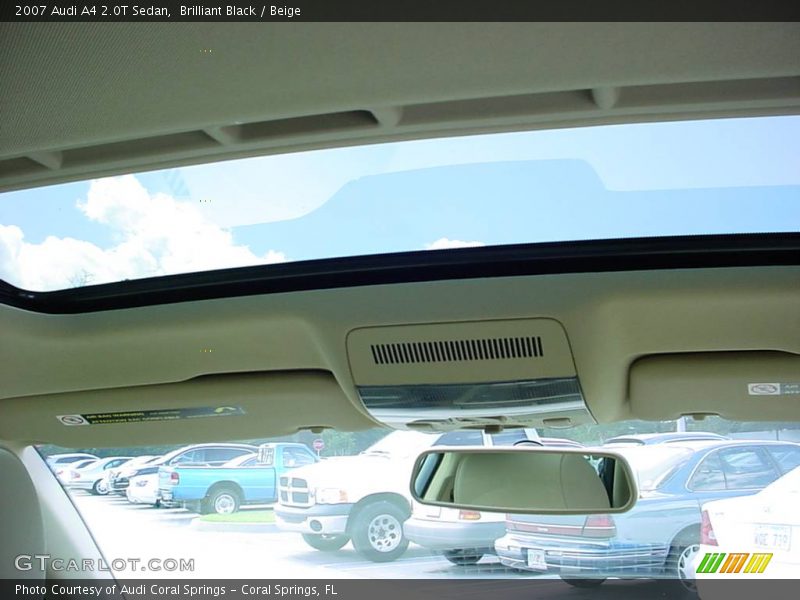 Brilliant Black / Beige 2007 Audi A4 2.0T Sedan