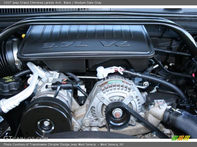 Black / Medium Slate Gray 2007 Jeep Grand Cherokee Laredo 4x4