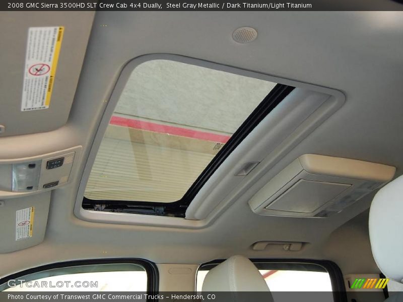 Steel Gray Metallic / Dark Titanium/Light Titanium 2008 GMC Sierra 3500HD SLT Crew Cab 4x4 Dually