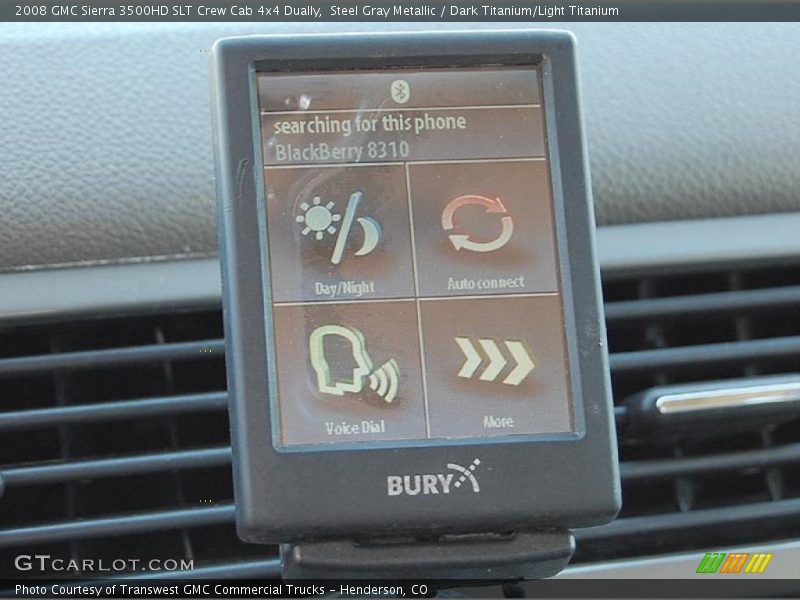 Steel Gray Metallic / Dark Titanium/Light Titanium 2008 GMC Sierra 3500HD SLT Crew Cab 4x4 Dually