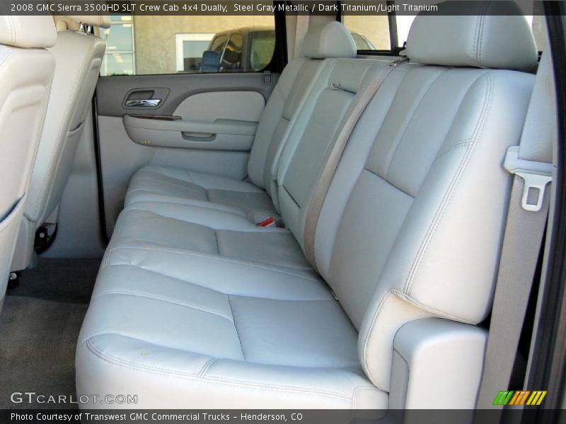 Steel Gray Metallic / Dark Titanium/Light Titanium 2008 GMC Sierra 3500HD SLT Crew Cab 4x4 Dually