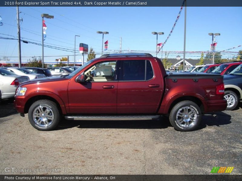 Dark Copper Metallic / Camel/Sand 2010 Ford Explorer Sport Trac Limited 4x4