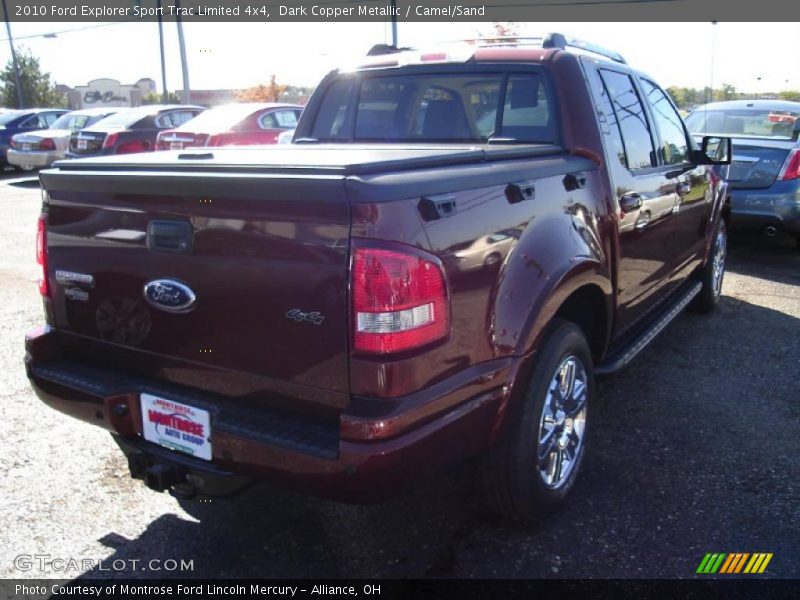 Dark Copper Metallic / Camel/Sand 2010 Ford Explorer Sport Trac Limited 4x4