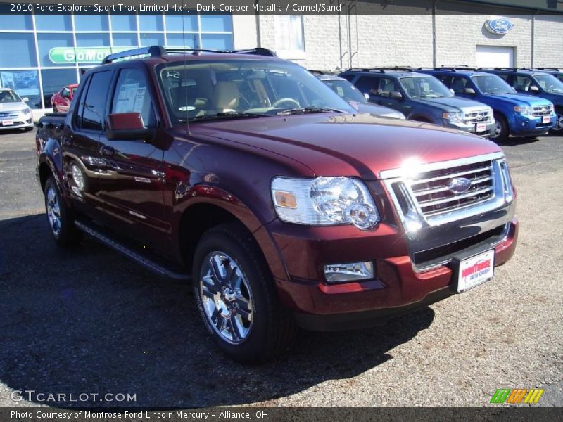 Dark Copper Metallic / Camel/Sand 2010 Ford Explorer Sport Trac Limited 4x4