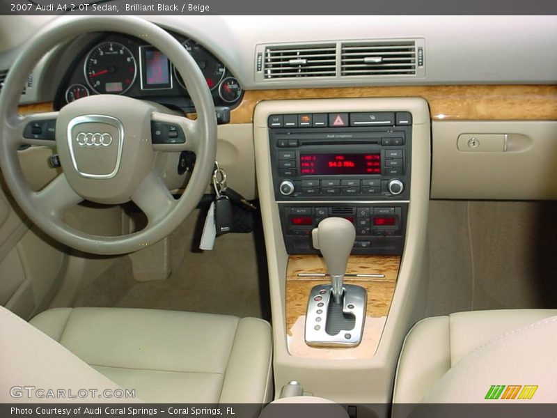 Brilliant Black / Beige 2007 Audi A4 2.0T Sedan