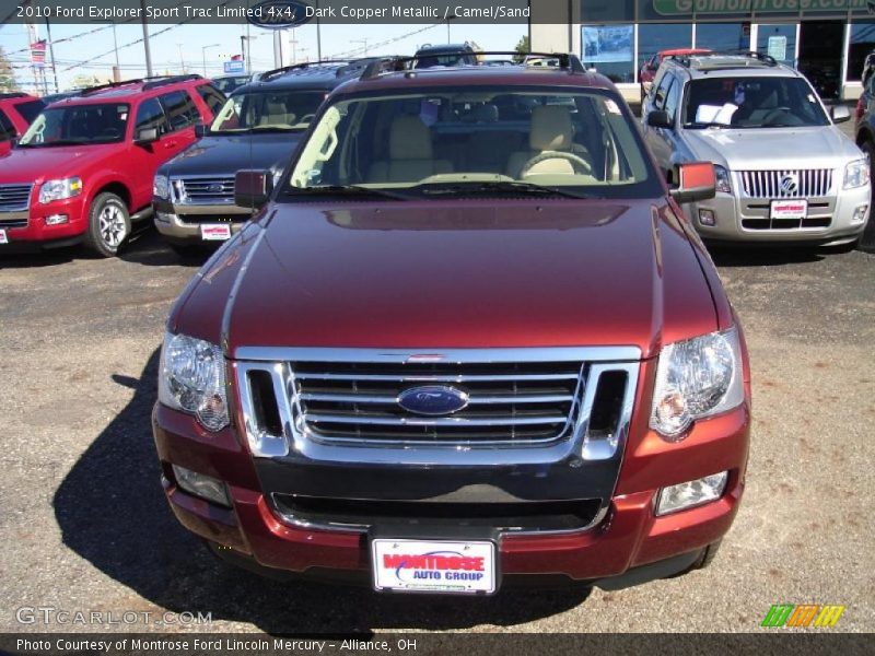 Dark Copper Metallic / Camel/Sand 2010 Ford Explorer Sport Trac Limited 4x4