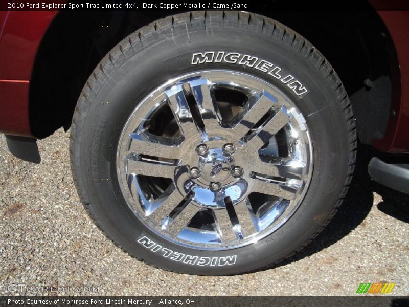Dark Copper Metallic / Camel/Sand 2010 Ford Explorer Sport Trac Limited 4x4