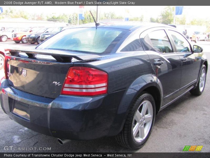 Modern Blue Pearl / Dark Slate Gray/Light Slate Gray 2008 Dodge Avenger R/T AWD