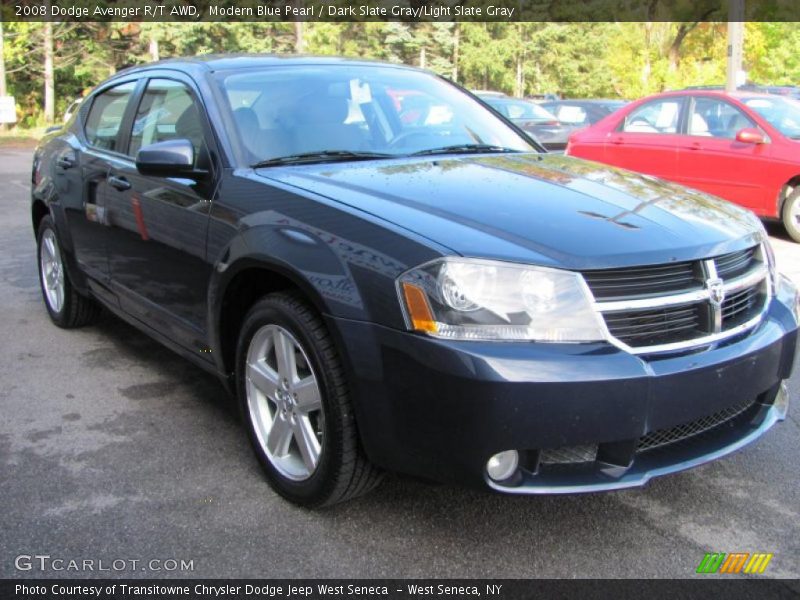 Modern Blue Pearl / Dark Slate Gray/Light Slate Gray 2008 Dodge Avenger R/T AWD