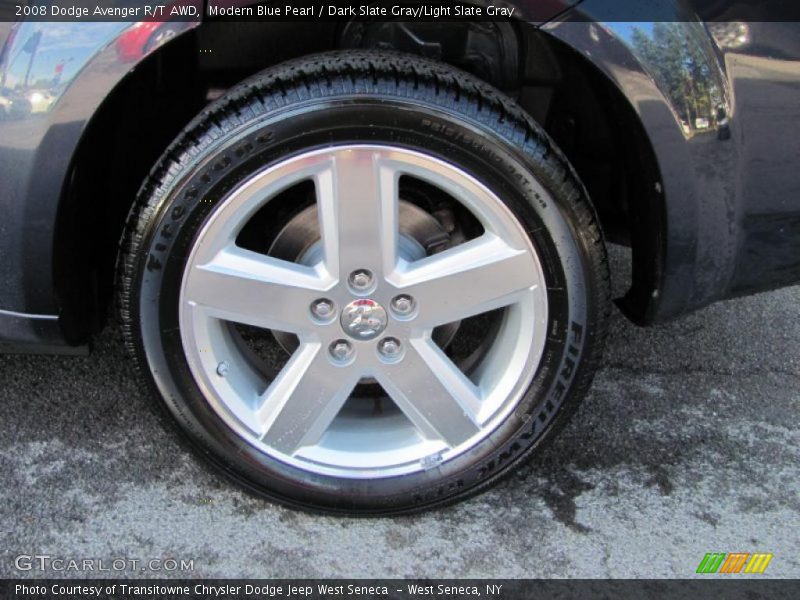 Modern Blue Pearl / Dark Slate Gray/Light Slate Gray 2008 Dodge Avenger R/T AWD