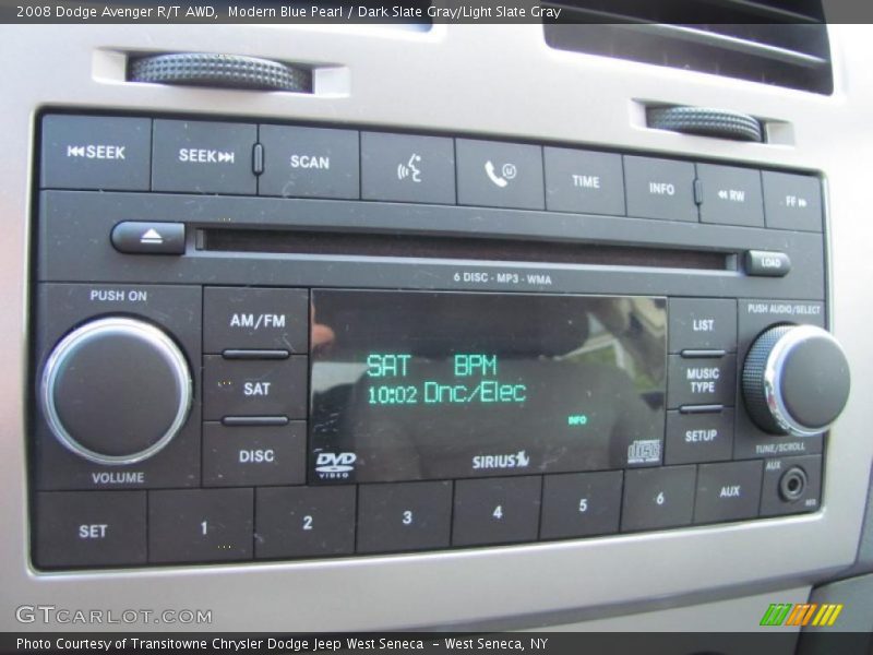 Modern Blue Pearl / Dark Slate Gray/Light Slate Gray 2008 Dodge Avenger R/T AWD
