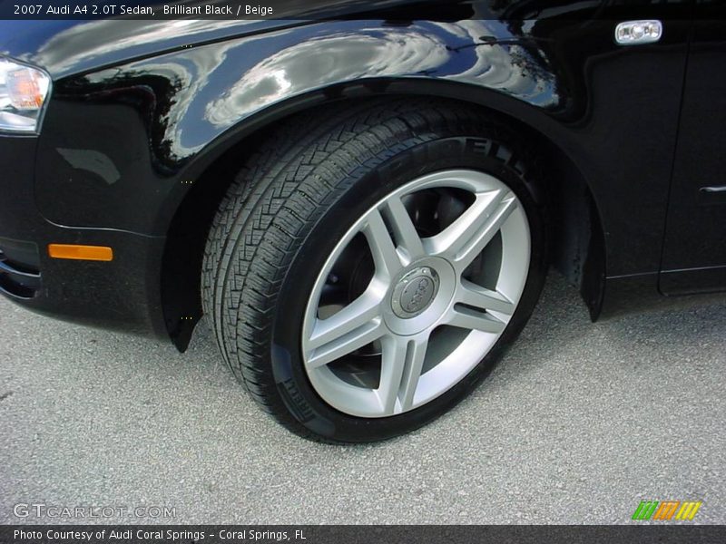 Brilliant Black / Beige 2007 Audi A4 2.0T Sedan