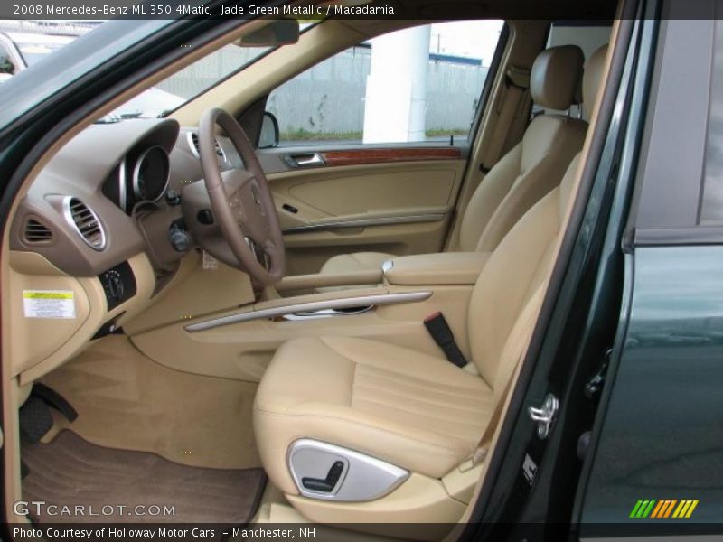 Jade Green Metallic / Macadamia 2008 Mercedes-Benz ML 350 4Matic