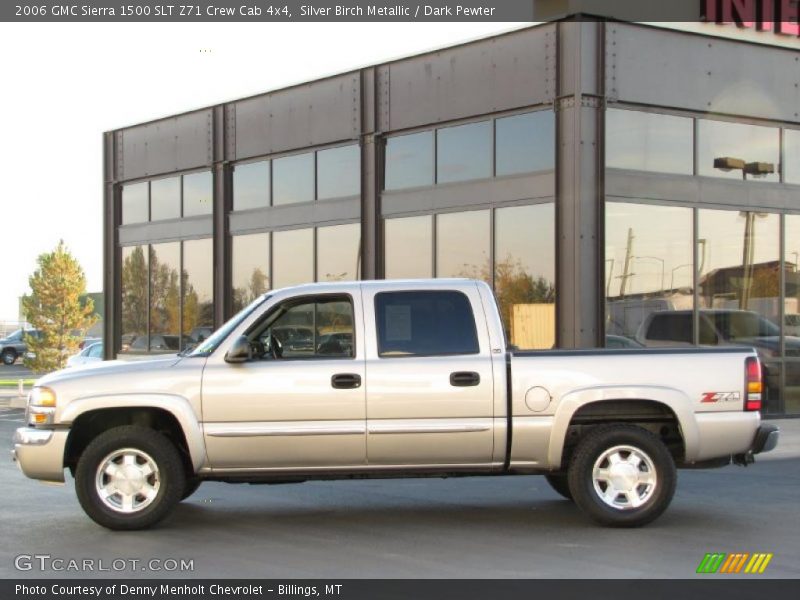 Silver Birch Metallic / Dark Pewter 2006 GMC Sierra 1500 SLT Z71 Crew Cab 4x4