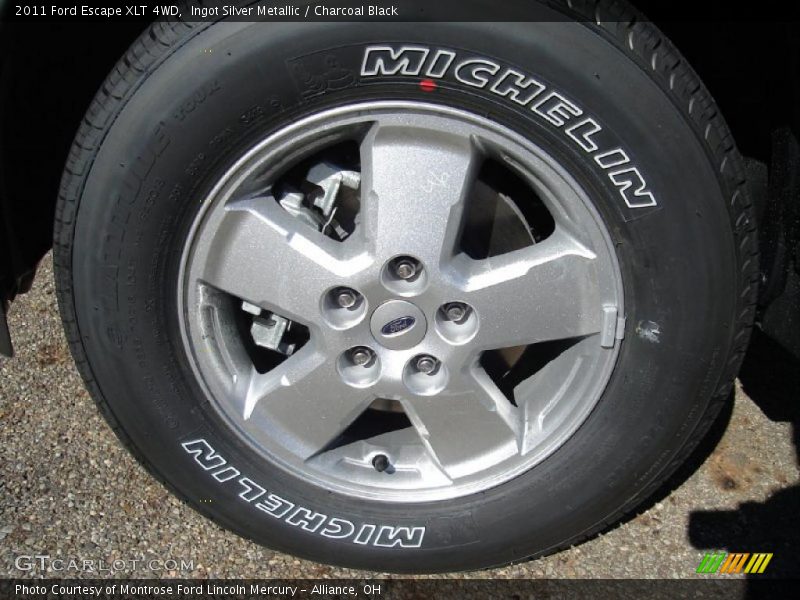 Ingot Silver Metallic / Charcoal Black 2011 Ford Escape XLT 4WD