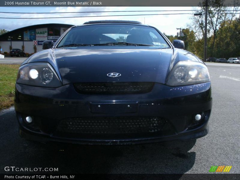 Moonlit Blue Metallic / Black 2006 Hyundai Tiburon GT