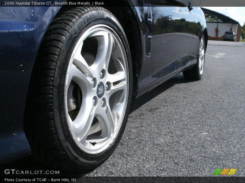 Moonlit Blue Metallic / Black 2006 Hyundai Tiburon GT